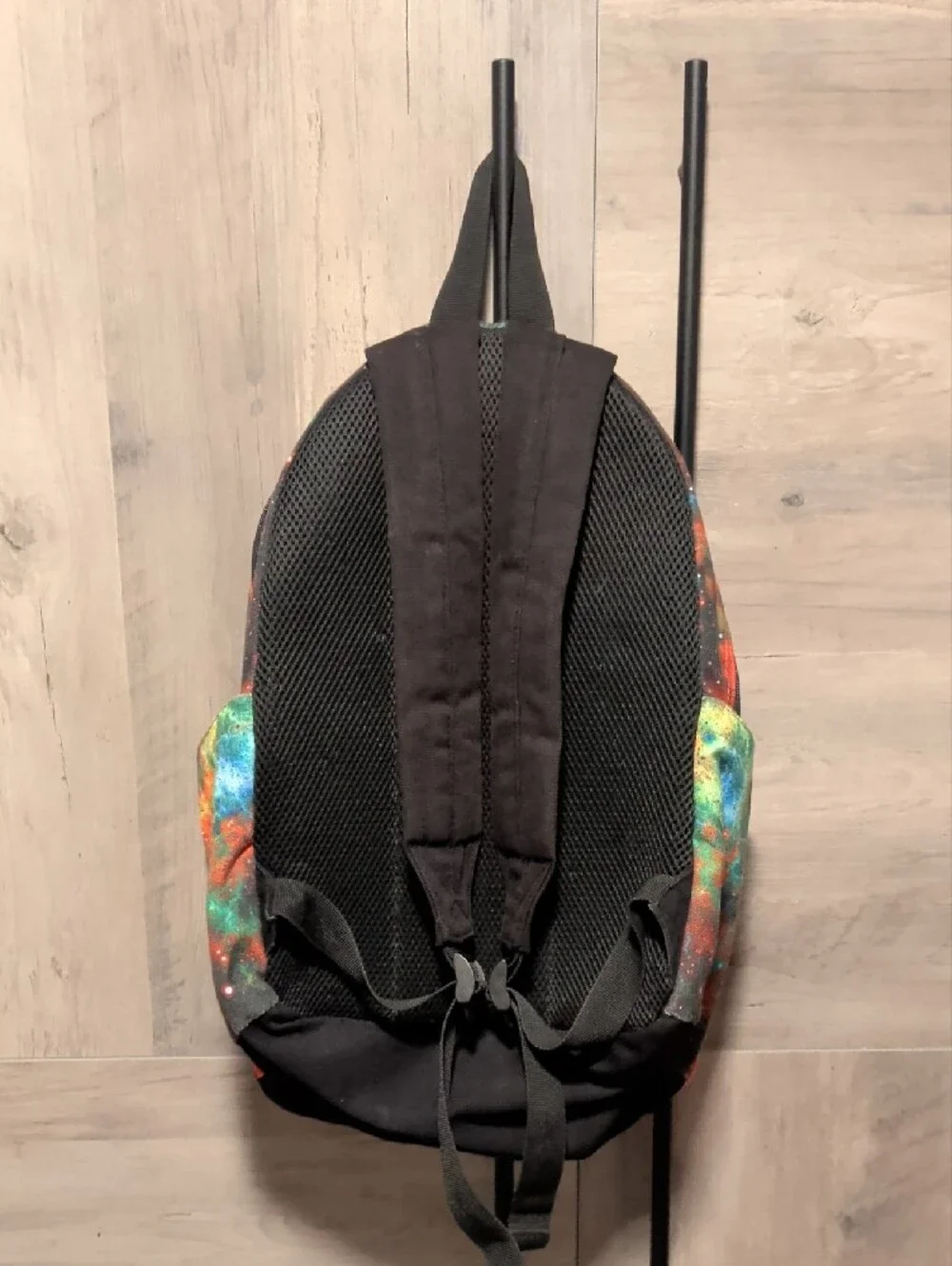 Galaxy Print Red & Teal Backpack - Unbranded